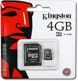 Cartão de Memória, Kingston - Modelo: MicroSD com Adaptador